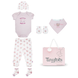 Body +Gorro+Babero+pantalon+Mitones