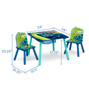 Conjunto de sillas y mesa 3pzs